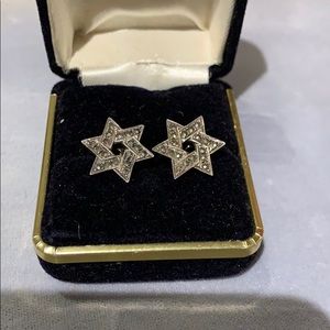 Marcasite earrings/ silver